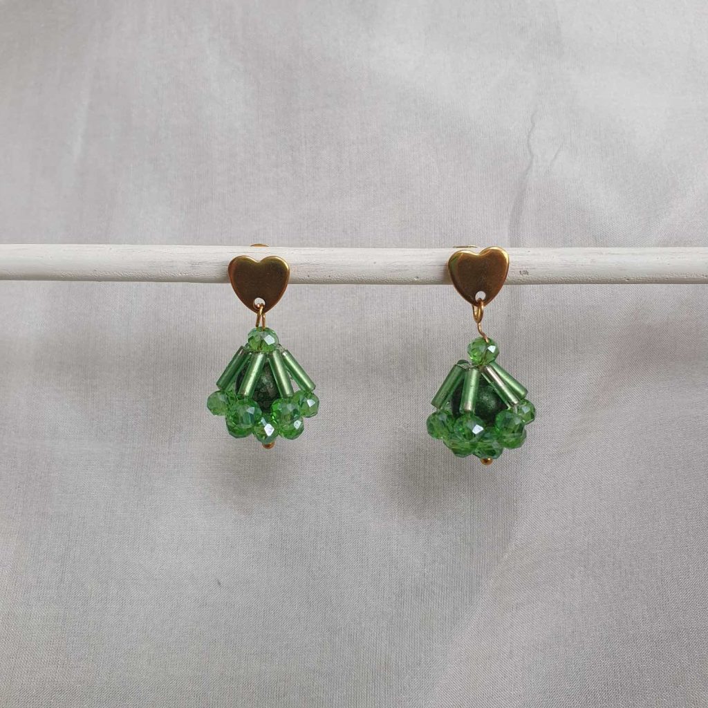 Oorbel groen