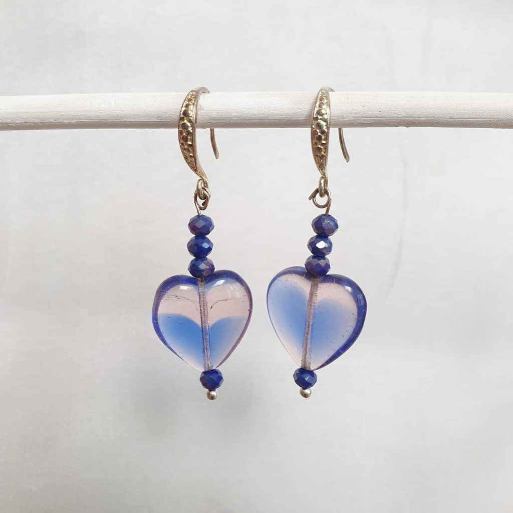 Oorbel blauw