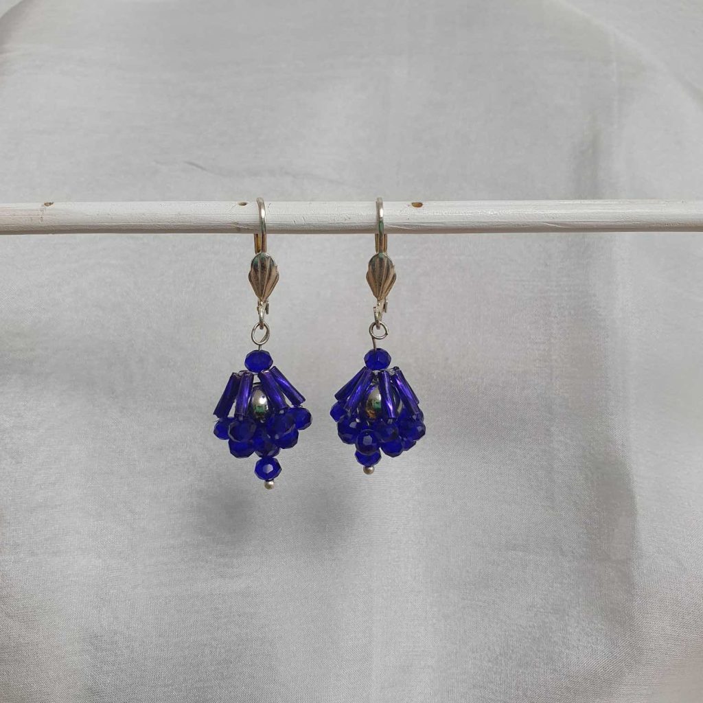 Oorbel blauw