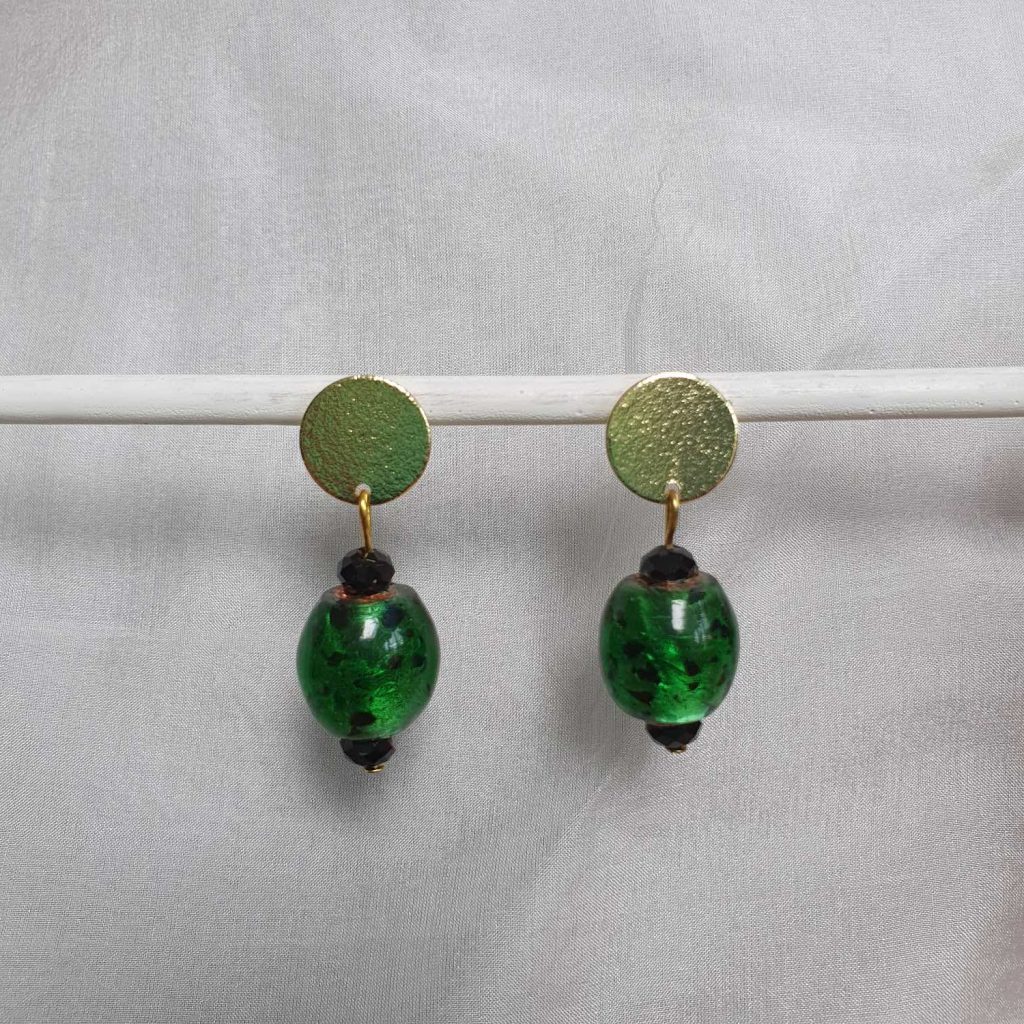 Oorbel groen