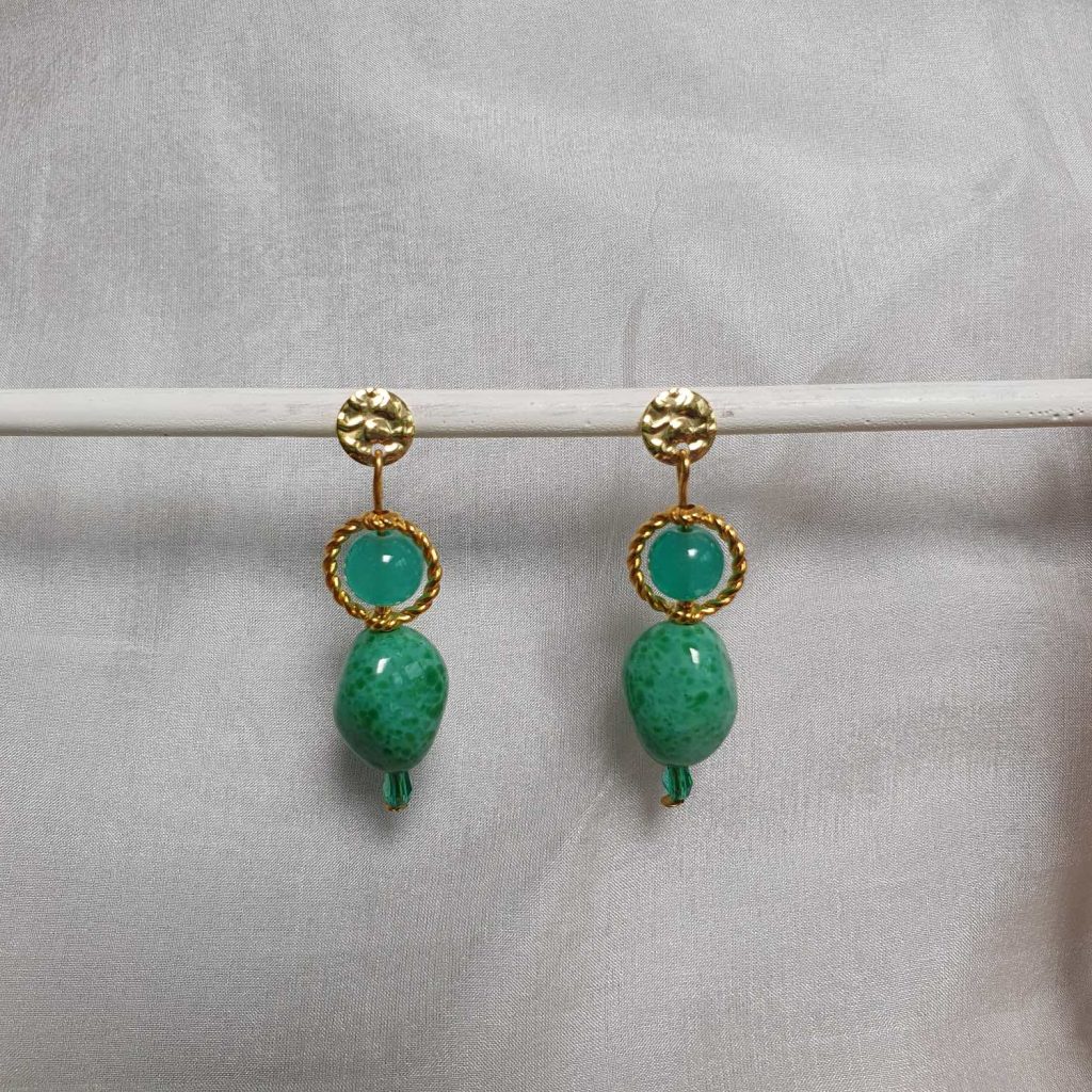 Oorbel groen