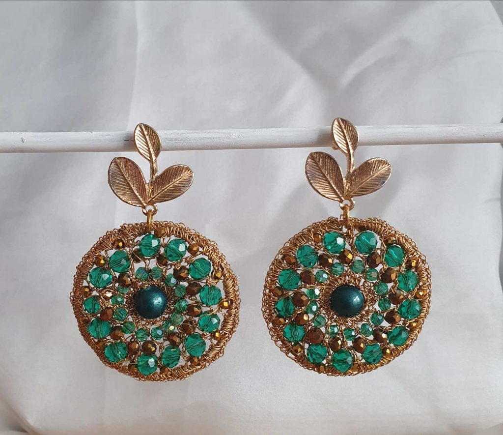 Oorbel groen