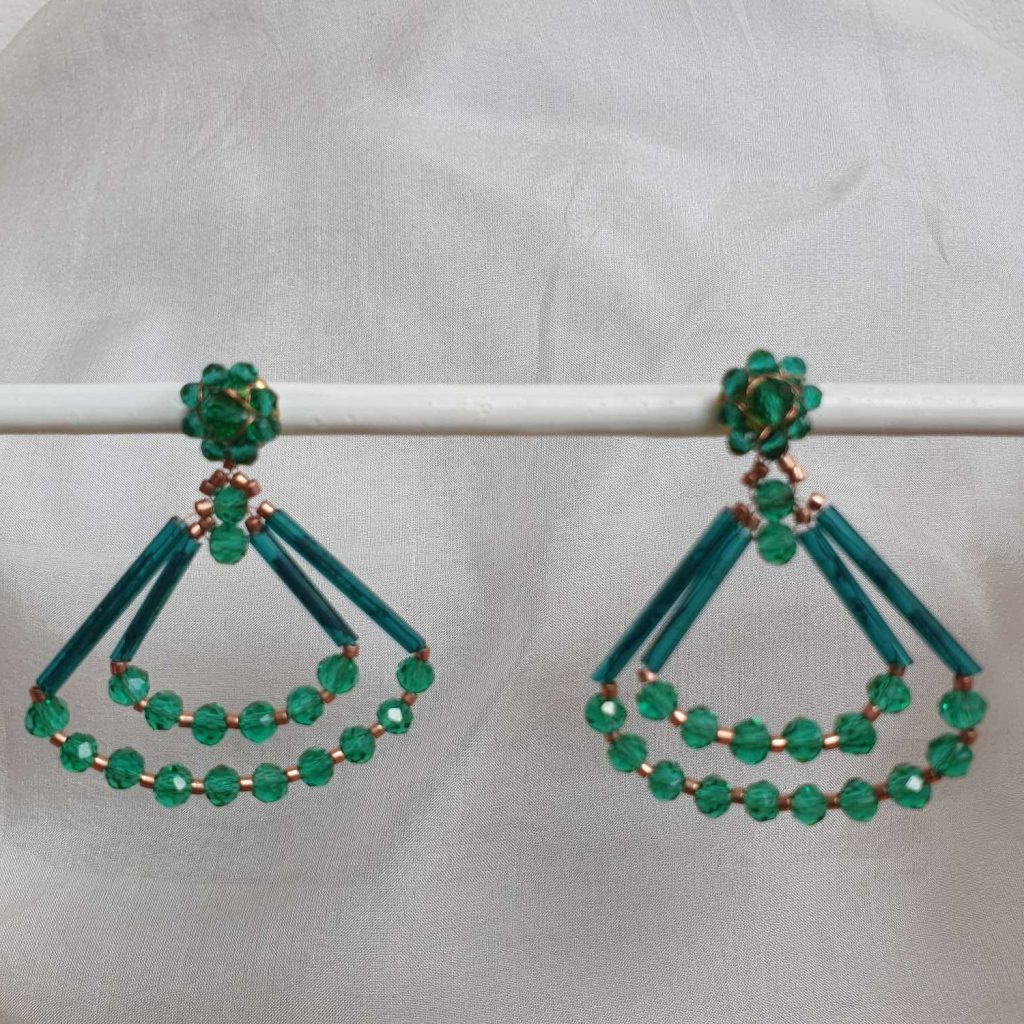 Oorbel groen