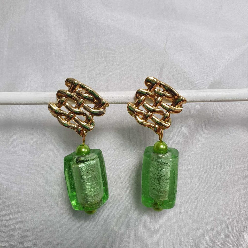 Oorbel groen